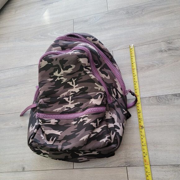 Clements Ribeiro ‘POP’ Full Size purple camouflage backpack 12X14 main image 10
